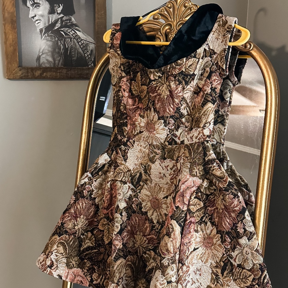 En Saison Brocade Mini dress